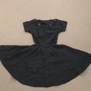True vintage black party dress xs